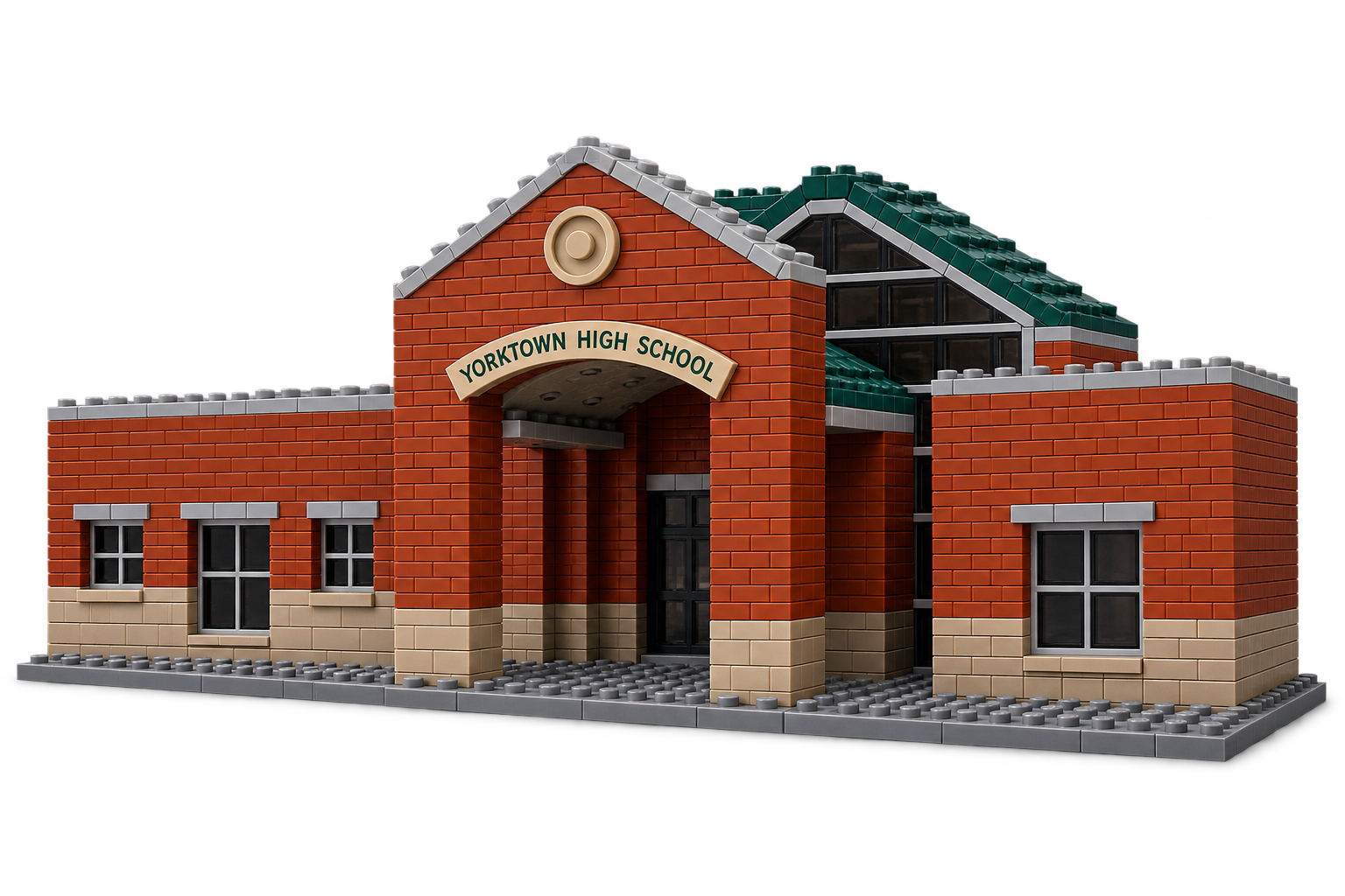 LEGO model of Yorktown High School
